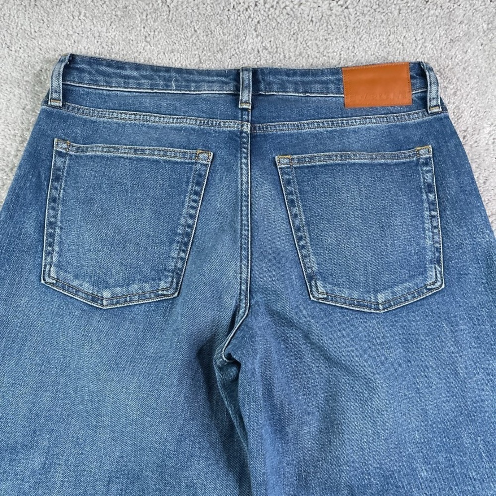 Everlane Jeans Womens 28 Blue Mid Way Wide Leg 5-Pocket Stretch Denim - Picture 10 of 14